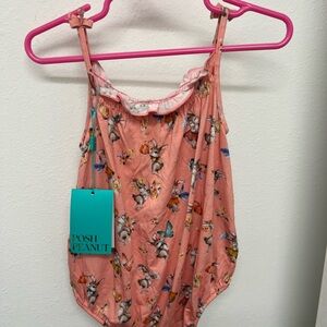 NWT NEW Posh Peanut Bubble Easter Spring Mommy & Me Bunny Rabbit Tank Bamboo